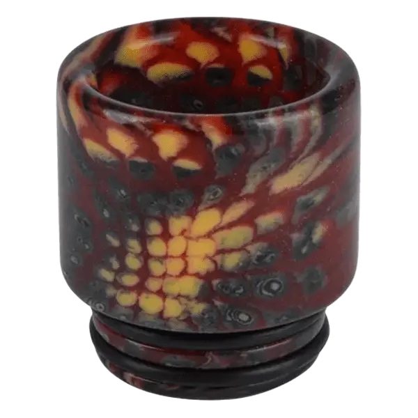 810er Drip Tip Epoxidharz Drachenhaut Rot