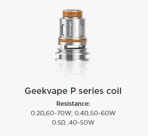 Geekvape P-Serie Ersatzcoils Uebersicht